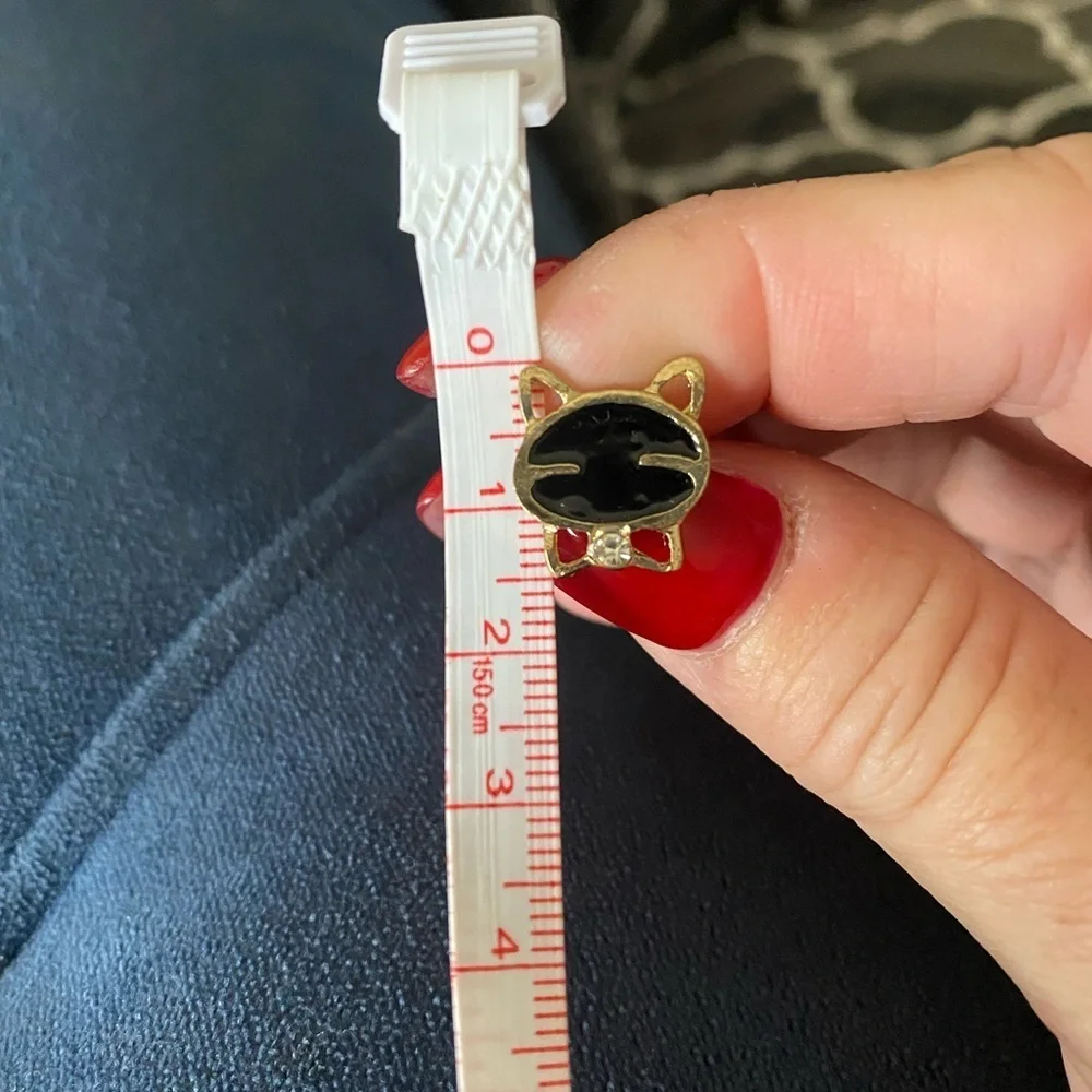 Bling kitty cat post earrings